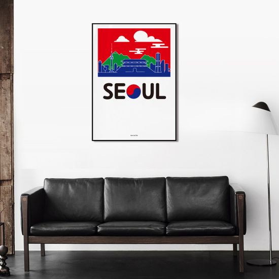 서울 SEOUL M 디자인 포스터 한국