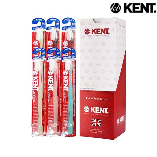 [켄트] 오리지날 클래식 초극세모 칫솔 6EA