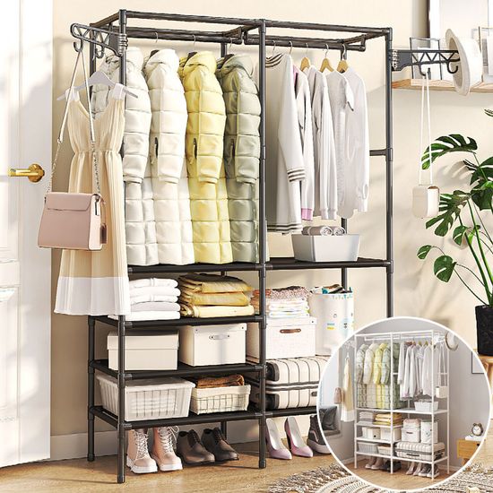 스탠드 시스템 수납 행거 옷걸이 철제 헹거 선반 옷장