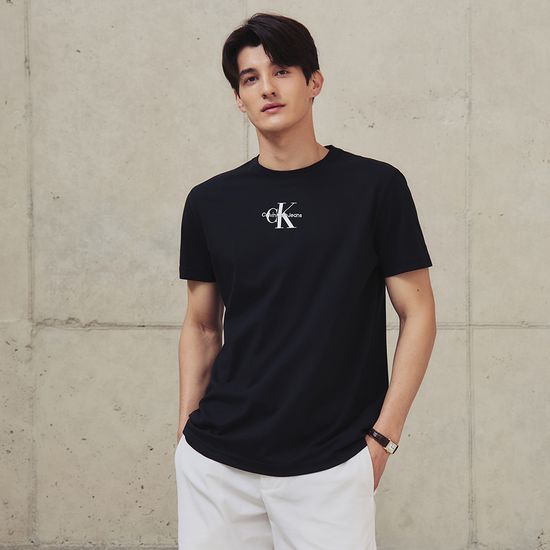 캘빈클라인 모노그램 자수 코튼 반팔티 남여공용 2종