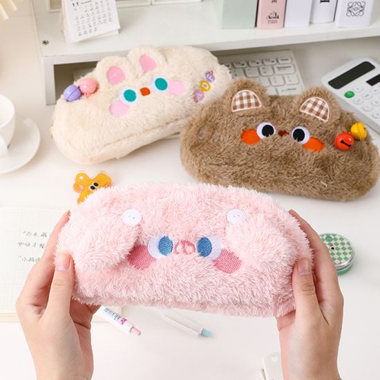 부들 퍼 애니멀 필통