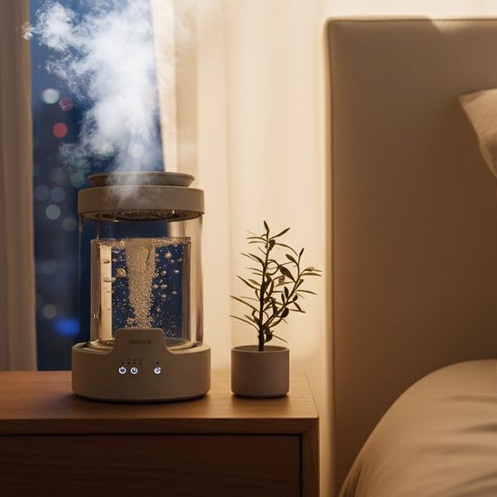 [아이리버] 가열식 무드등 물멍 가습기 3L JS03A