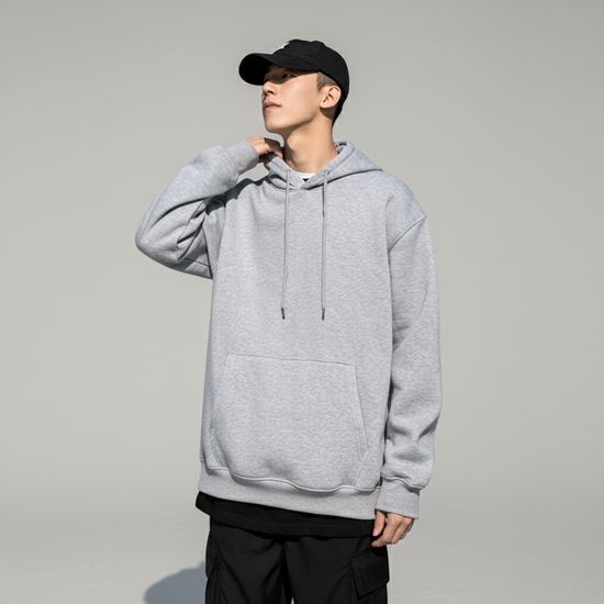 남자 후드티 심플 남성 기모 모자티 가을 티셔츠