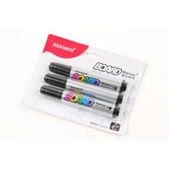 보드마카 검정 3p 칠판용 보드용 필기용품