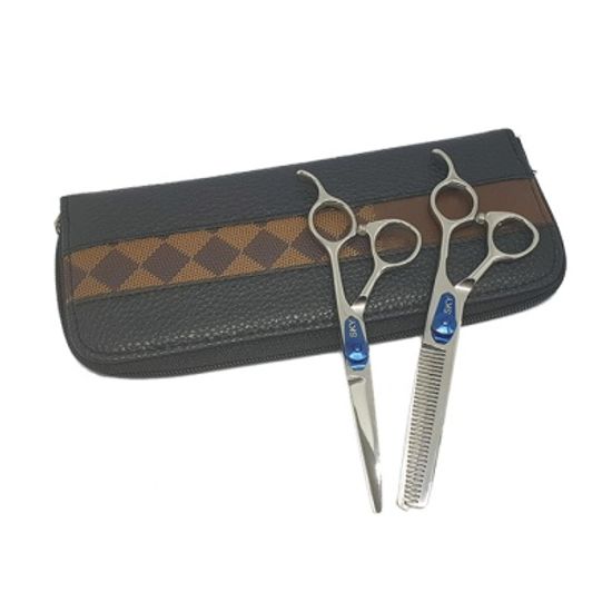SKY미용가위 커트+틴닝+가위집 세트
