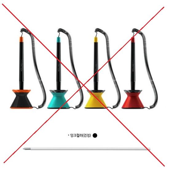 모나미  데스크볼펜 스톱펜 롤링펜-S 리필심 1타(12개