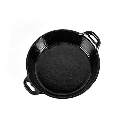 인덕션겸용 양손 원형 스테이크 주물팬-소(W90C69B)