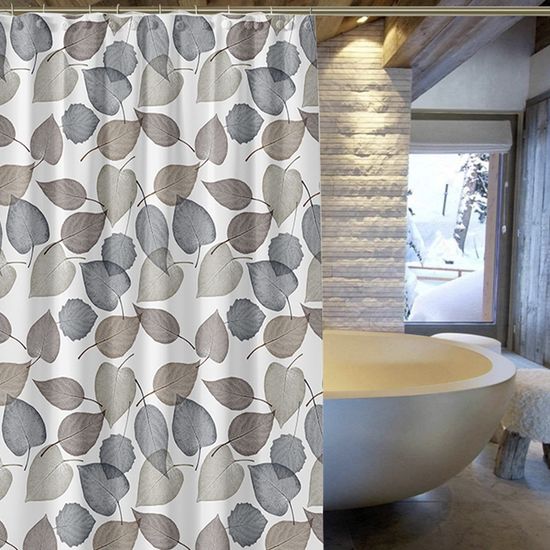 코모도 리프 욕실 방수 안티곰팡이 샤워 커튼 가림막