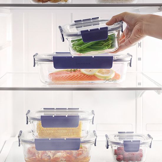 락앤락 탑클라스 유리밀폐용기 정사각 300ml