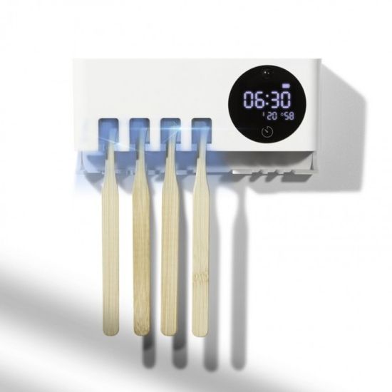 무선 칫솔 살균기 충전 UVC 시계기능