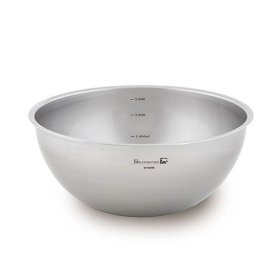 실버스타 316스텐 무연마제 믹싱볼 중24cm