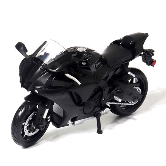 1:12 스탠드 야마하 YZF-R1 2021 블랙 오토바이 