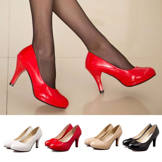 여성 데일리 하이힐 이루니 9센티 에나멜 힐