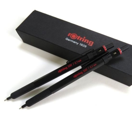 [로트링] 500 샤프 블랙 (0.5 / 0.7 mm 택)
