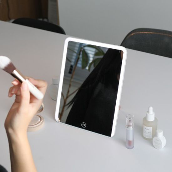 [무아스] 슬림 스퀘어 무선 LED 거울