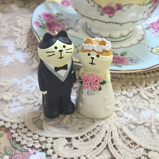 러브캣 고양이 커플 인형 세트