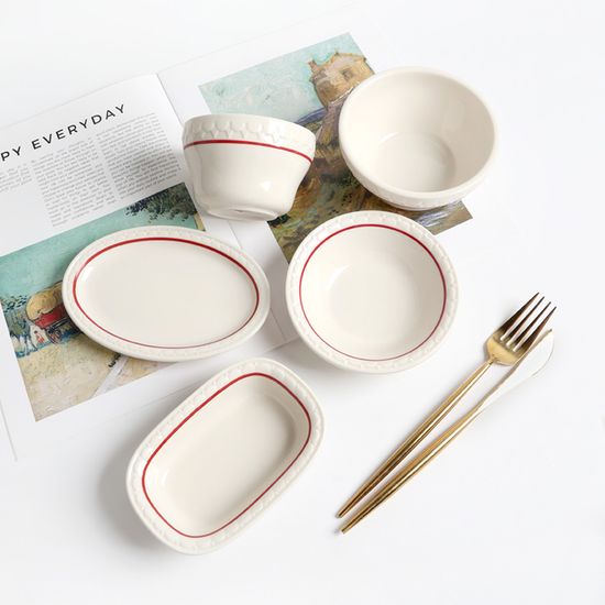 시라쿠스 쉐난고 카디날 1인 식기세트 B 5p