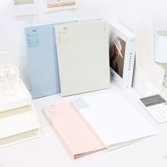 누사인 파스텔 넘버링 A4 클리어파일 40매