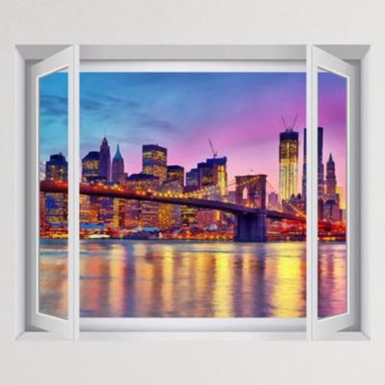 cu252-환상적인뉴욕의밤_창문그림액자(중형)