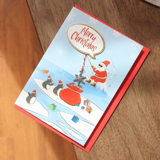 선물낚시하는 산타 / 025-CM-0187