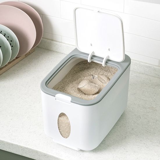 레토 원터치 쌀통 14kg 밀폐 쌀보관통 보관함 LAC-R01
