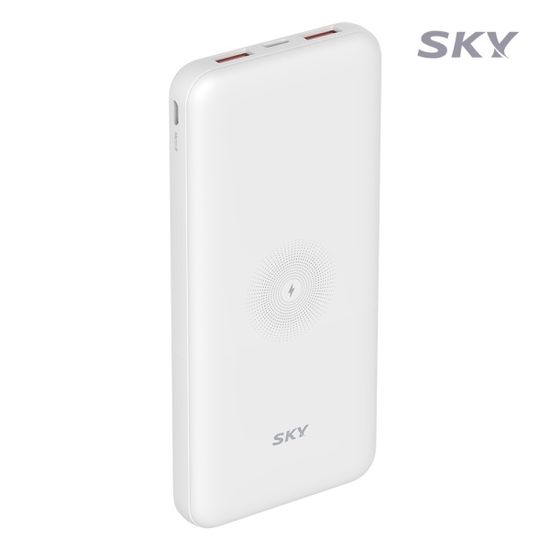 스카이 필 고속충전 무선 보조배터리 10000mAh WX10