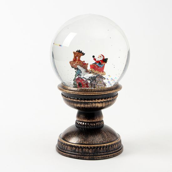 [도토로] LED 크리스마스 스노우볼 오르골(썰매타는 