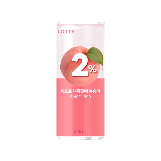 2% 이프로 부족할때 복숭아 240ml 30캔