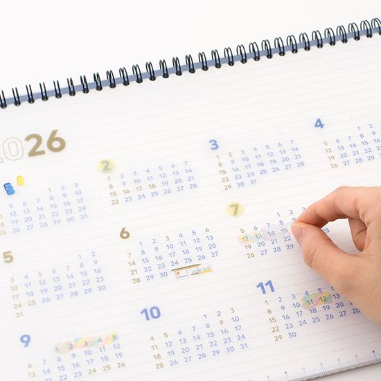 세컨 플래너 A4 와이드 월간 2026년