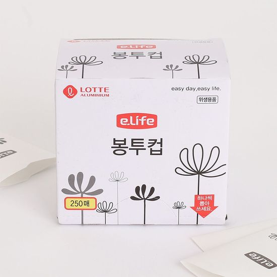 250매입 정수기컵 6x9cm 일회용봉투컵(WE0921A)