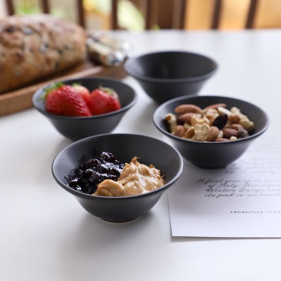 바이엔 반무광 도자기 찬기 S 4p세트 2color 택1