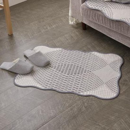 [베누지오]페리도트 그레이 워셔블 발매트 50x70