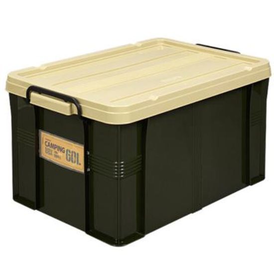 다용도 캠핑박스 60L 수납 감성 정리박스 캠핑테이블