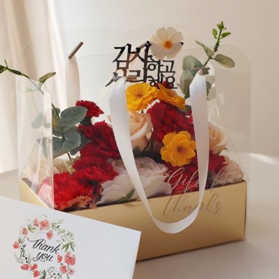 샤인 카네이션 비누꽃 가든 플라워박스