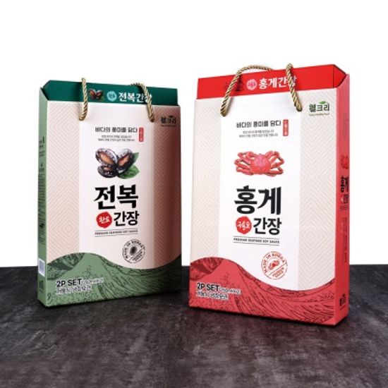 웰크리 구룡포 홍게 간장 / 완도 전복 간장