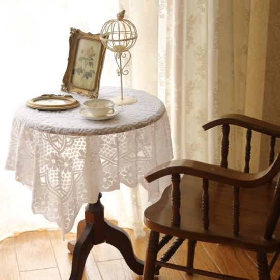 플라워 레이스 식탁보(80cm)