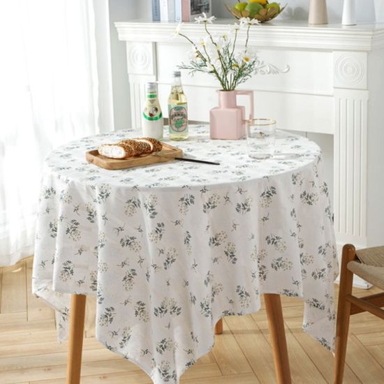 로맨틱 플라워 식탁보 (화이트/90cm) 테이블러너