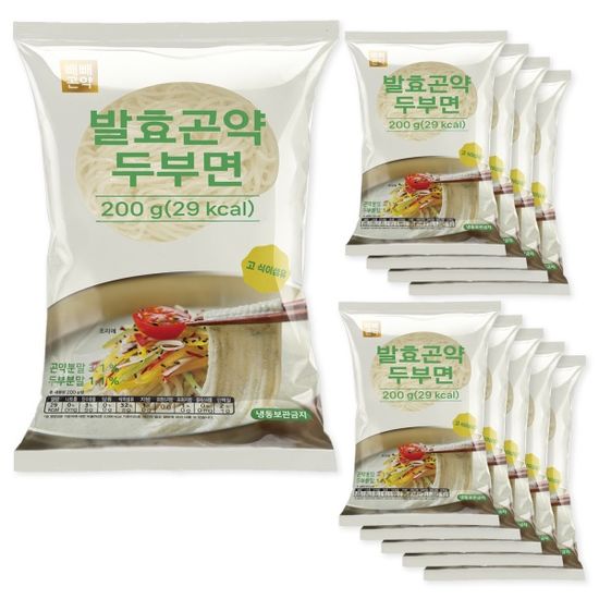 빼빼곤약 발효곤약두부면200g x 10팩