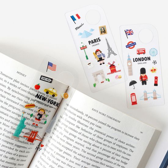 비비드 투명 책갈피