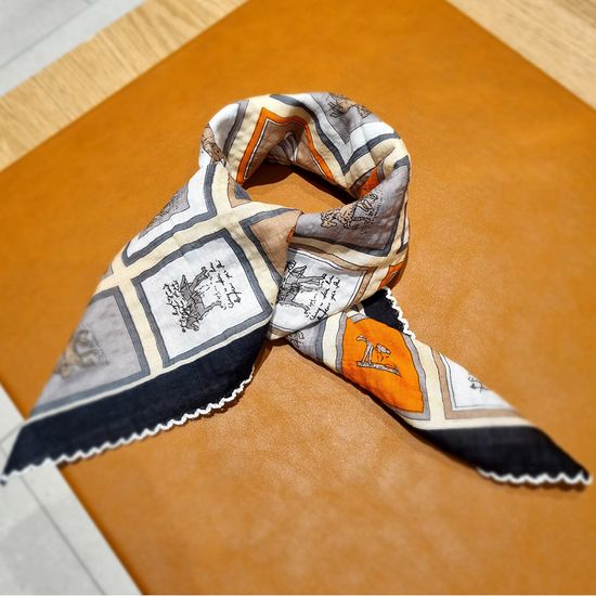 말 액자 블랙테 (뜨개 레이스 스카프 손수건)