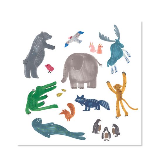 [드로잉에이미] 사파리 아트웍