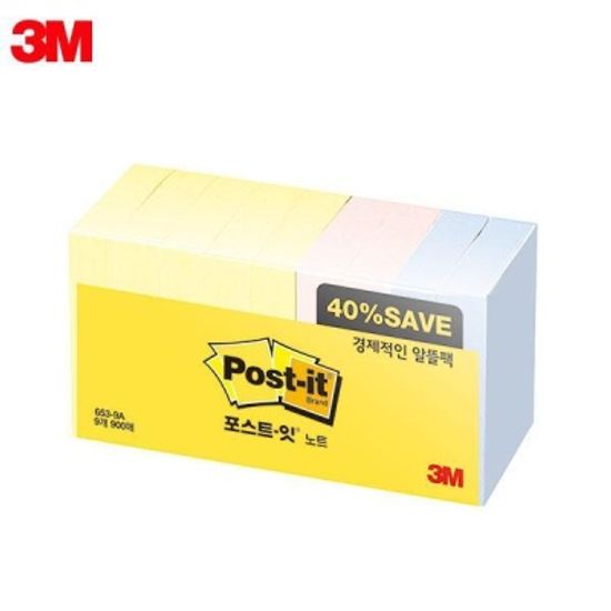 [00031601]3M 포스트잇 일반형 653-9A