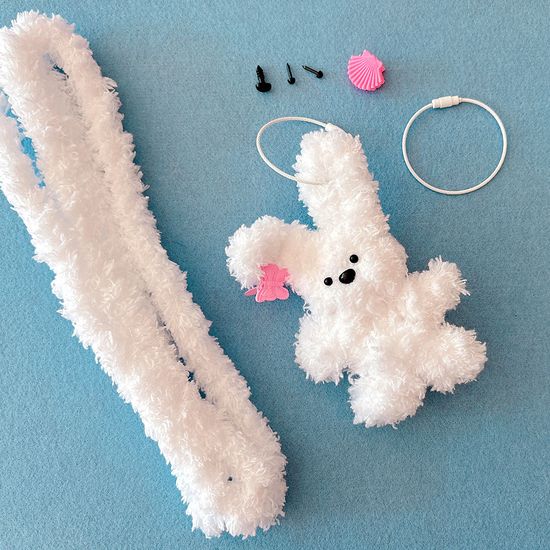 모루인형 키링 만들기 DIY 세트(눈 코 키링 포함)