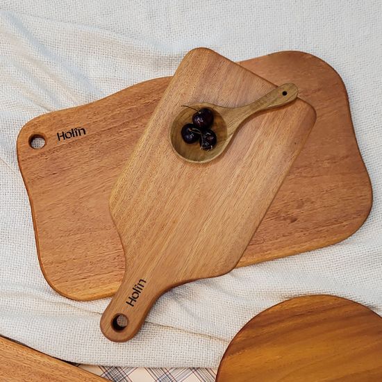 Holin 마호가니 원목 도마 버블+스퀘어 SET