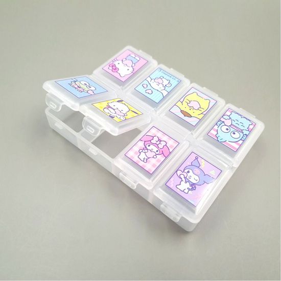 산리오 포켓 휴대용 비즈 알약 케이스 8구(WED1F96)
