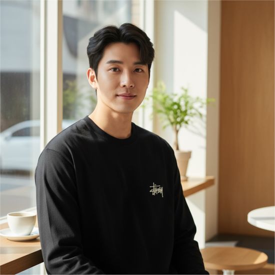 스투시 베이직 롱슬리브 긴팔티셔츠