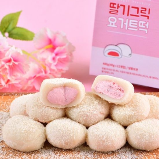 수라당 딸기그릭요거트떡 40g*12개입