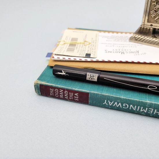 [무료각인]아그네스마틴_흑단나무 수성펜(헤밍웨이)