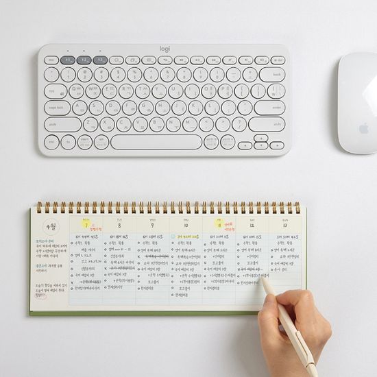 (만년형 6개월) 미드이어 위클리 플래너 데스크