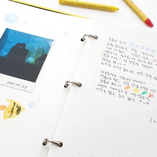 제이로그 A5바인더 리필내지 프리노트 3종 중 택 1